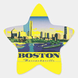 Boston, Massachusetts Star Sticker