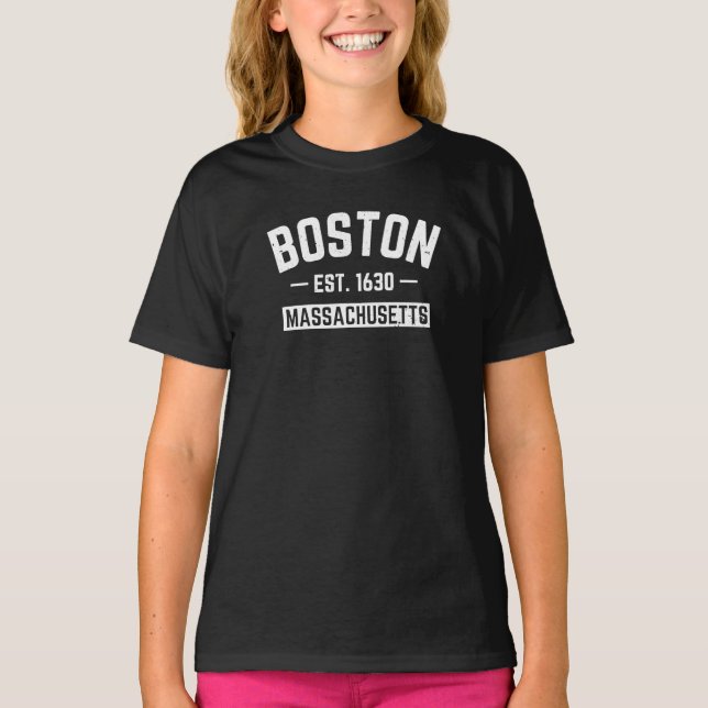 Boston Massachusetts T-Shirt (Front)