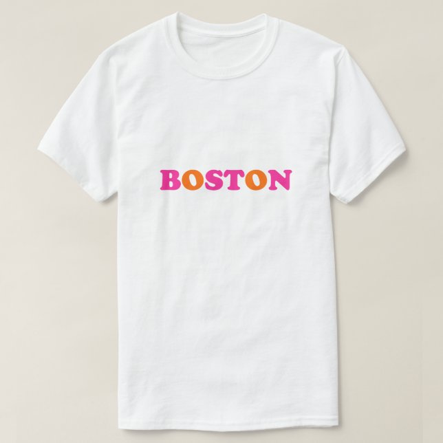 Boston Massachusetts T-Shirt (Design Front)