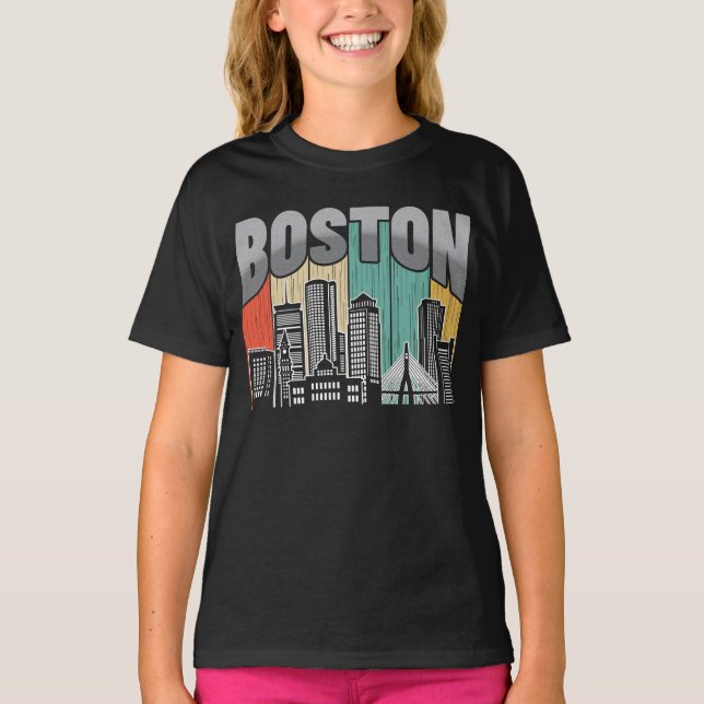 Boston Massachusetts T-Shirt (Front)