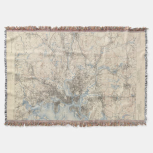 Boston, Massachusetts Throw Blanket