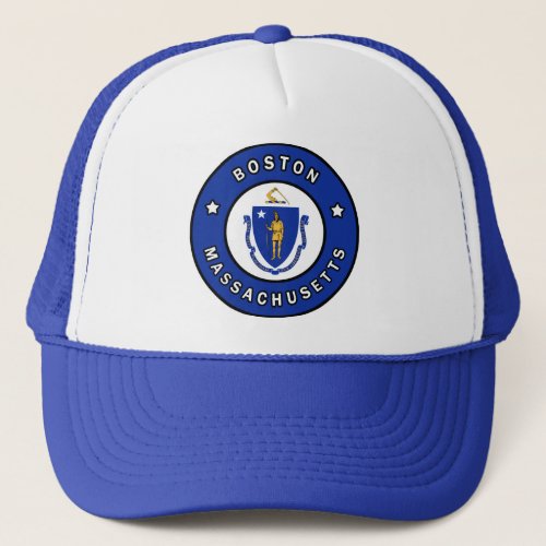 Boston Massachusetts Trucker Hat