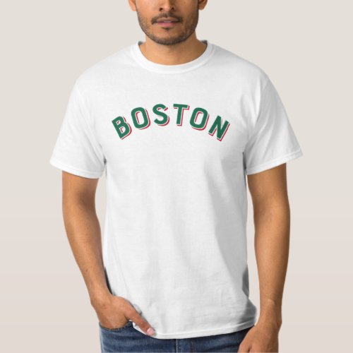 Boston Massachusetts Vintage Arch T_Shirt