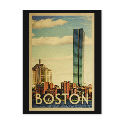 Boston Massachusetts Vintage Travel Postcard
