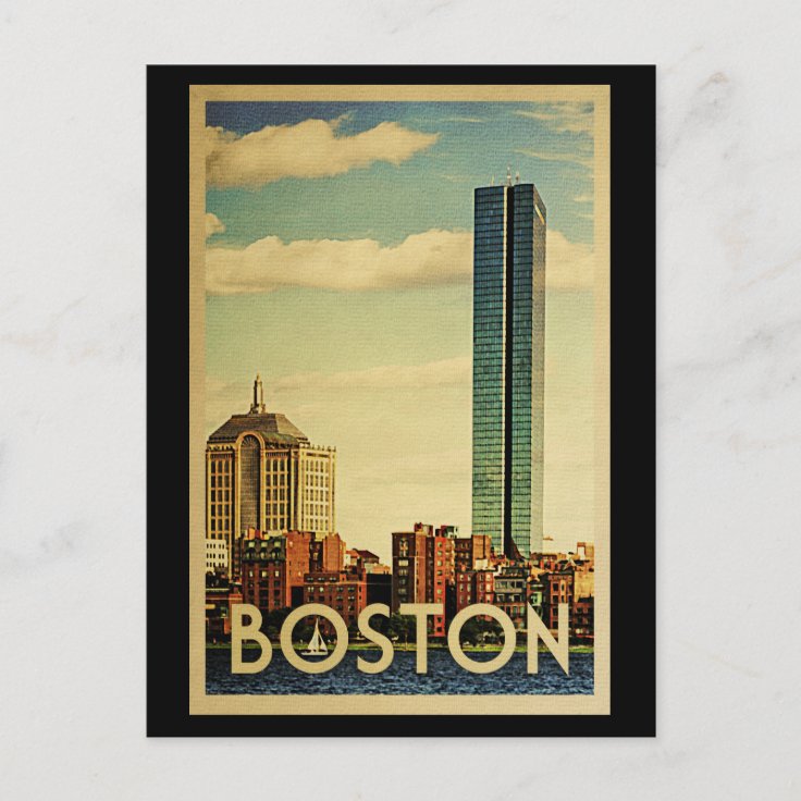 Boston Massachusetts Vintage Travel Postcard | Zazzle