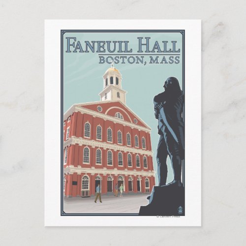 Boston MassachusettsFaneuil Hall View Postcard