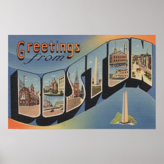 Boston, MassachusettsLarge Letter Scenes 3 Poster (Front)