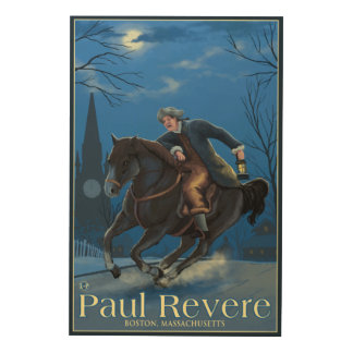 Boston, MassachusettsPaul Revere's Ride Wood Wall Decor