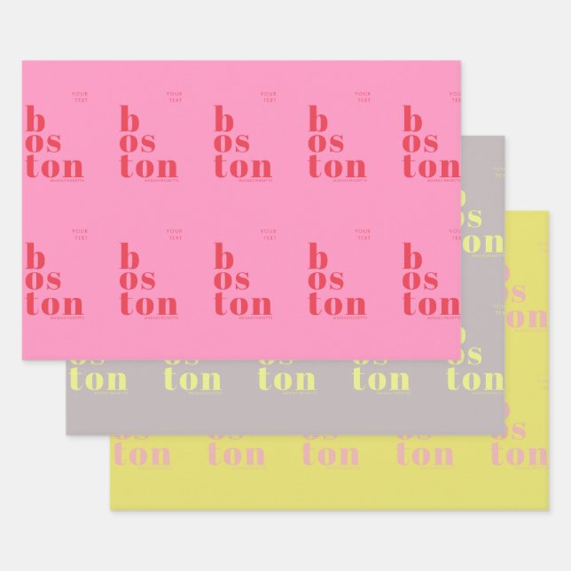 Boston Massachussetts gift wrapping supply  Paper Sheets (Set)