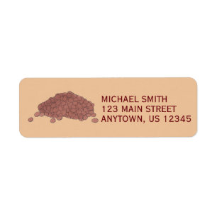 Boston Massacusetts Baked Beans Foodie Address Label