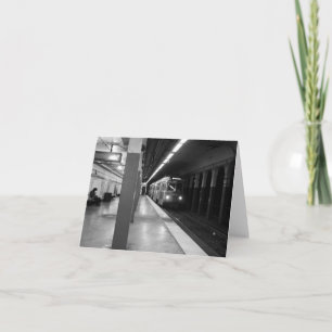 Boston MBTA Note Card Greeting Card