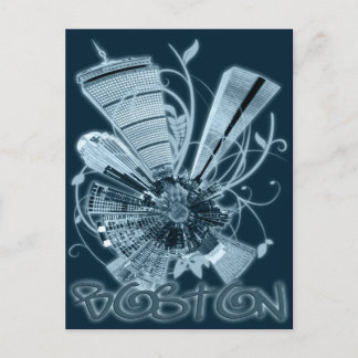 BOSTON MINI PLANET POSTCARD
