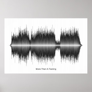 Boston More Than A Feeling Soundwave Art Poster