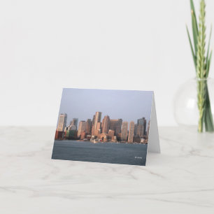 Boston morning--thank you letterpress thank you card