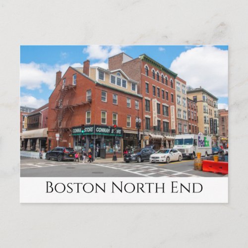 Boston North End Postcard