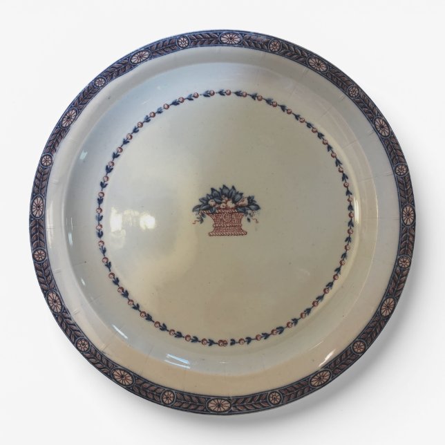 Boston Pattern Etruria Wedgwood c1900 Paper Plates (Front)