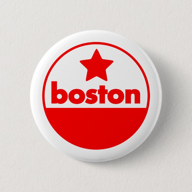 Boston Pinback Button (Front)