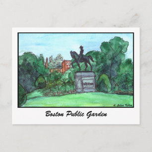 Boston Public Garden Postcard