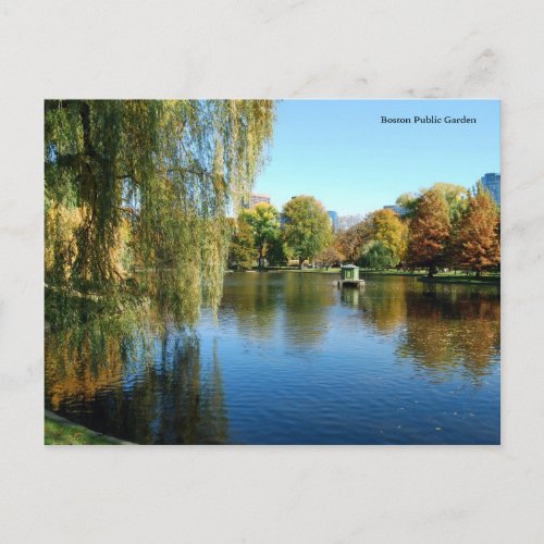 Boston Public Garden Postcard