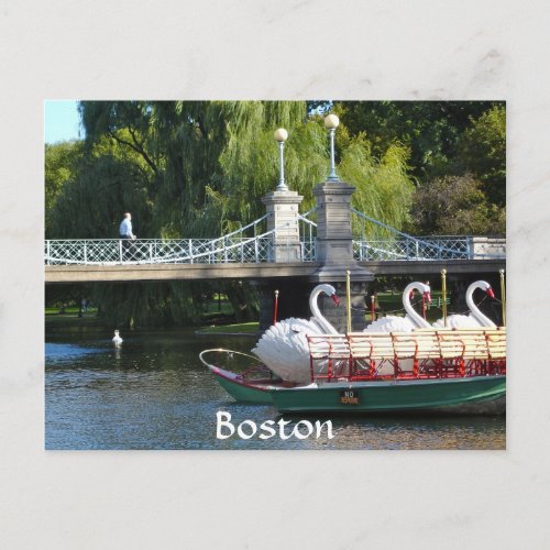 Boston Public Garden Postcard