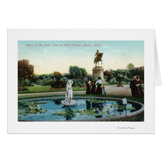 Boston Public Garden View of Venus at the Bath Cards (Front Horizontal)