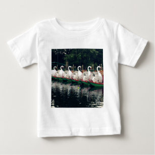 Boston Public Gardens Swan Boats Baby T-Shirt