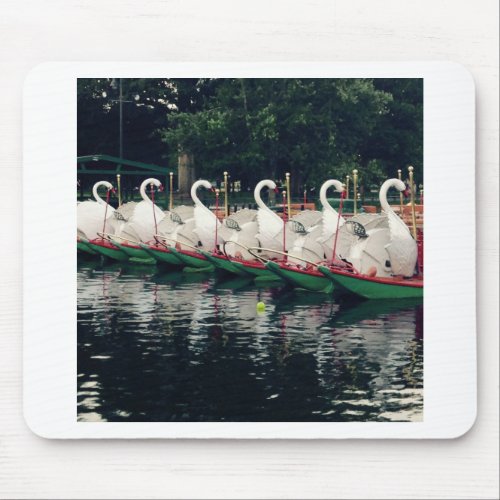 Boston Public Gardens Swan Boats Mouse Pad