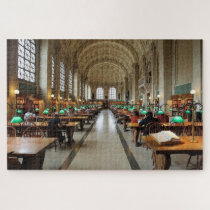 Boston Public Library Reading Room Photo Puzzle