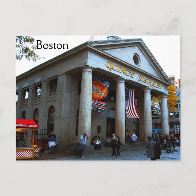 Boston Quincy Market Postcard (Front)