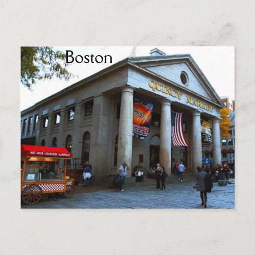 Boston Quincy Market Postcard