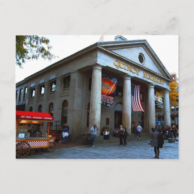 Boston Quincy Market Postcard (Front)