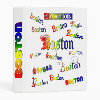 Boston Rainbow Fonts Mini Binder