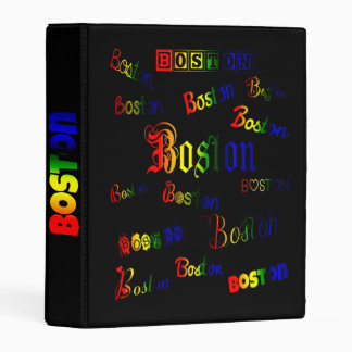 Boston Rainbow Fonts Mini Binder