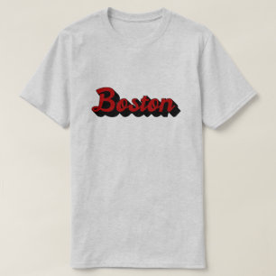 Boston Red and Black T-Shirt
