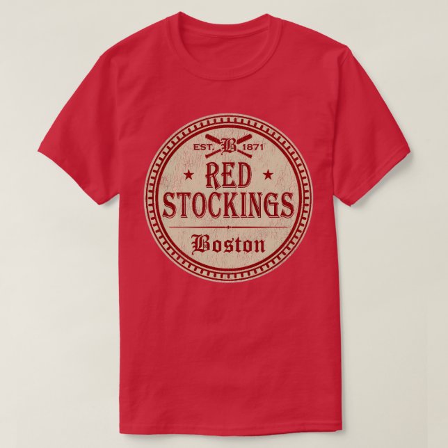 Boston Red Stockings Worn T-Shirt (Design Front)