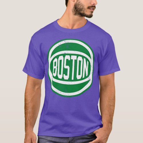 Boston Retro Ball White T_Shirt