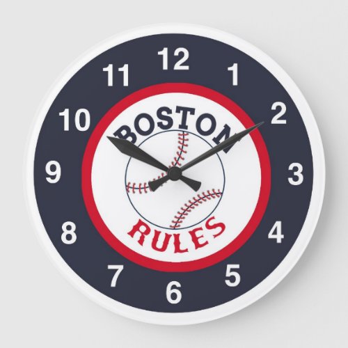 Boston Rules Baseball Clock