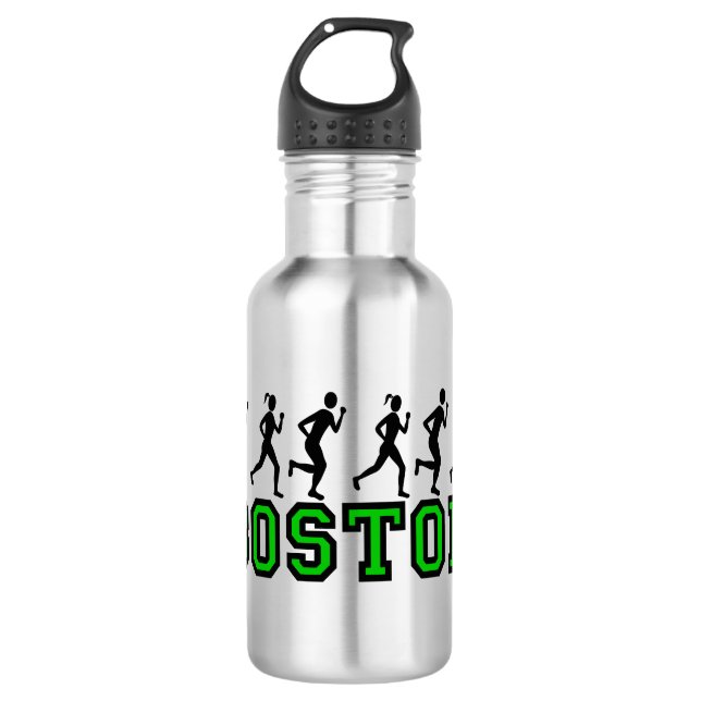 Boston runners stainless steel water bottle (Front)
