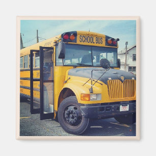 Boston School Bus Magnet