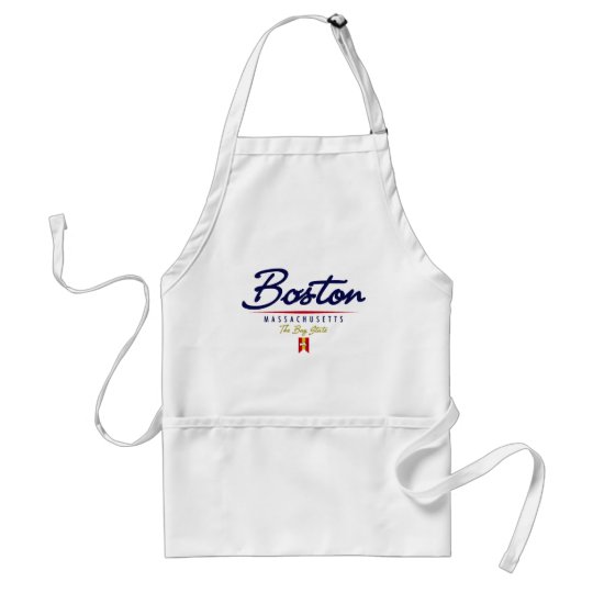 Boston Script Adult Apron