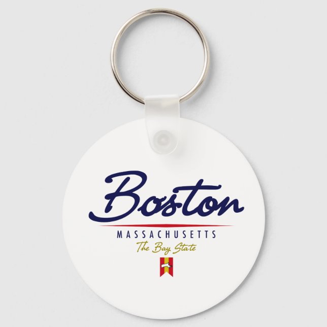 Boston Script Keychain (Front)