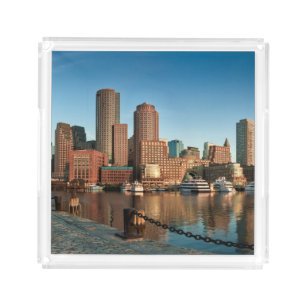 Boston skyline acrylic tray
