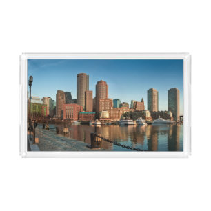 Boston skyline acrylic tray