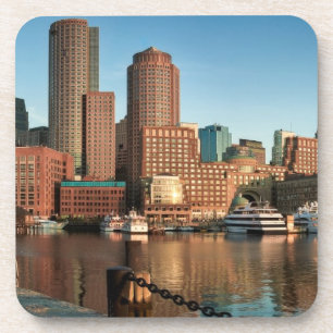 Boston skyline beverage coaster