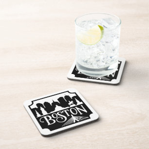 Boston Skyline Beverage Coaster