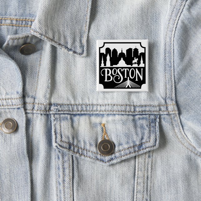 Boston Skyline Button (In Situ)
