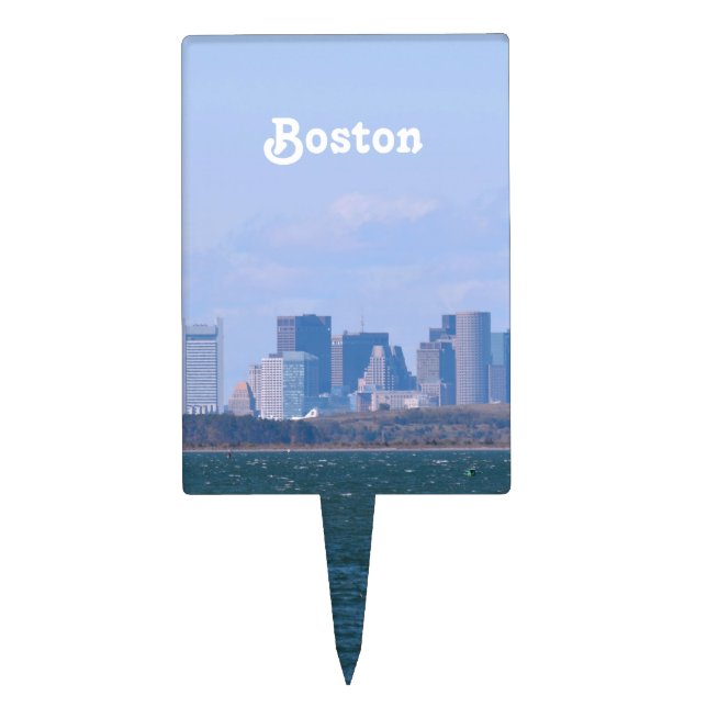 Boston Skyline Cake Topper (Front)