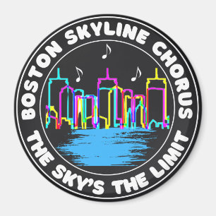 Boston Skyline Chorus Logo Magnet