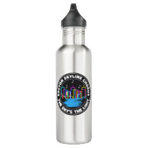 Boston Skyline Chorus Logo Water Bottle