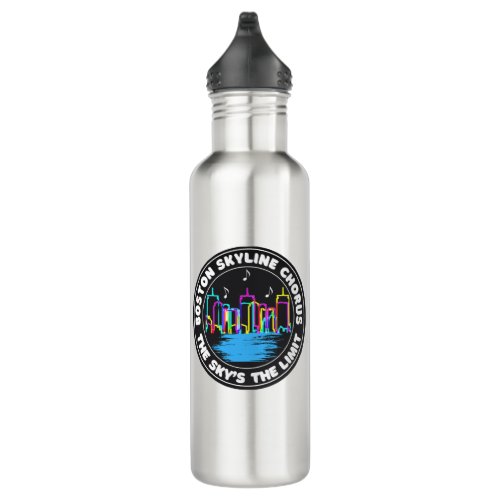 Boston Skyline Chorus Logo Water Bottle